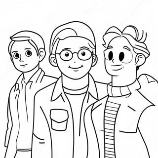 Pagina Da Colorare Dei Personaggi Di Heartstopper 30179-27144