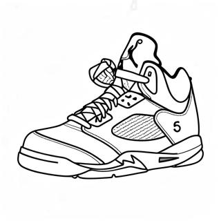 Pagina Da Colorare Delle Scarpe Jordan 5 30348-27270