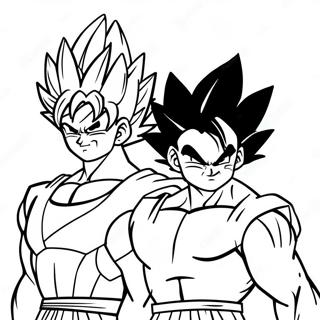 Pagina Da Colorare Di Goku E Vegeta 30438-27342