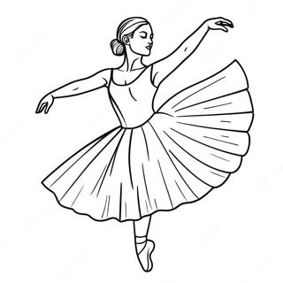 Pagina Da Colorare Di Ballerina In Posa Graziosa 30469-27370