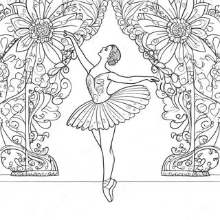 Pagina Da Colorare Di Ballerina In Posa Graziosa 30469-27371