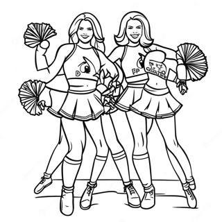 Pagina Da Colorare Delle Cheerleader Degli Arizona Cardinals 30659-27521