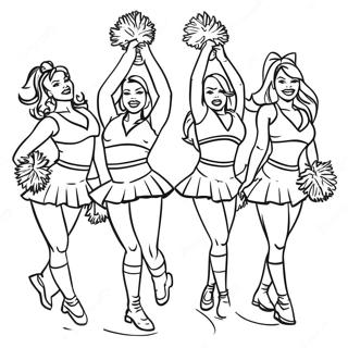 Pagina Da Colorare Delle Cheerleader Degli Arizona Cardinals 30659-27522