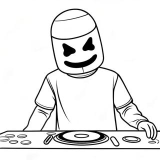 Pagina Da Colorare Di Dj Marshmello 30788-27622