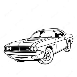 Pagina Da Colorare Della Dodge Challenger Classica 30839-27665