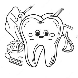 Pagina Da Colorare Della Salute Dentale E Dei Denti 30978-27774