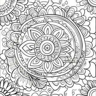 Pagina Da Colorare Di Un Semplice Mandala Boho 31088-27862