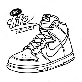 Pagina Da Colorare Delle Scarpe Nike Dunk 31098-27871