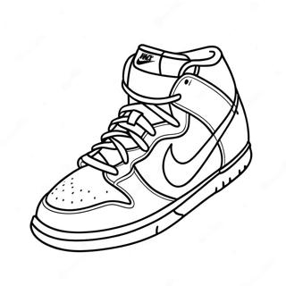 Pagina Da Colorare Delle Scarpe Nike Dunk Colorate 31099-27875