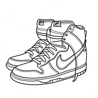 Pagina Da Colorare Delle Scarpe Nike Dunk Colorate 31099-27876