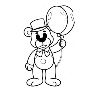 Pagina Da Colorare Di Toy Freddy Con Palloncini Colorati 31249-27994