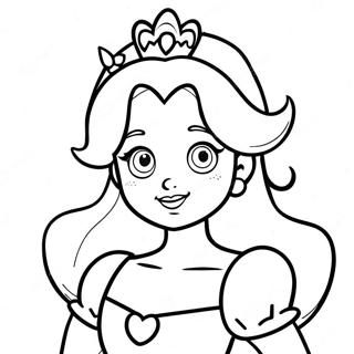 Pagina Da Colorare Del Volto Di Princess Peach Carina 31459-28164