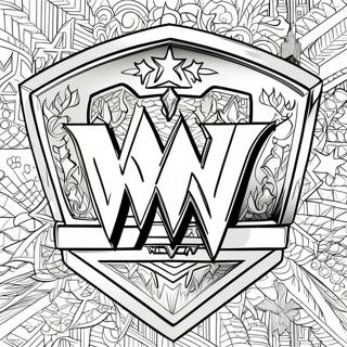 Pagina Da Colorare Della Cintura Di Campione Wwe Con Stelle 31900-16417