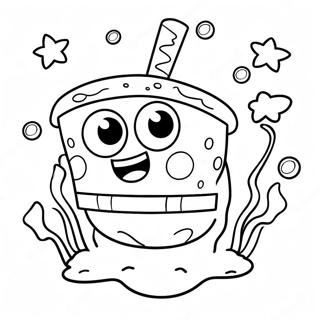 Pagina Da Colorare Di Baby Spongebob Carino Sottacqua 32060-16546