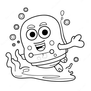 Pagina Da Colorare Di Baby Spongebob Carino Sottacqua 32060-16547