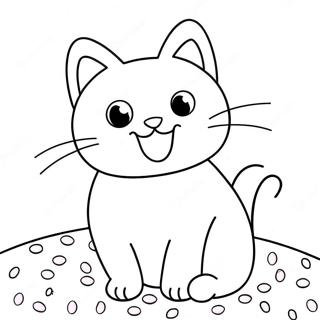 Pagina Da Colorare Di Un Gattino Carino Con Sprinkles 32200-16659