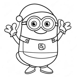 Minion Natale Pagine Da Colorare