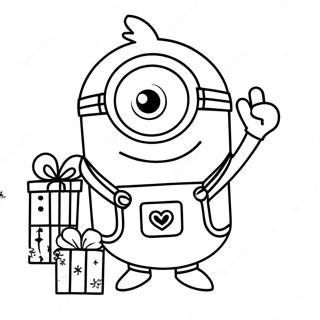 Pagina Da Colorare Di Minion Natale 32209-16663