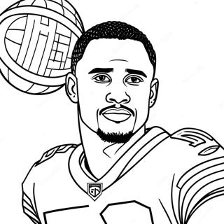 Pagina Da Colorare Di Jalen Hurts 32269-16710