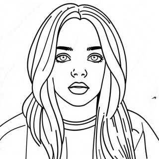 Pagina Da Colorare Di Billie Eilish 3248-2651