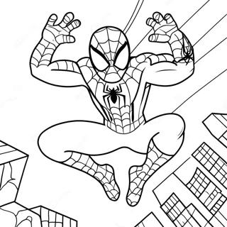 Pagina Da Colorare Di Spiderman Con Uova Colorate 32712-17050