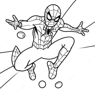 Pagina Da Colorare Di Spiderman Con Uova Colorate 32712-17051