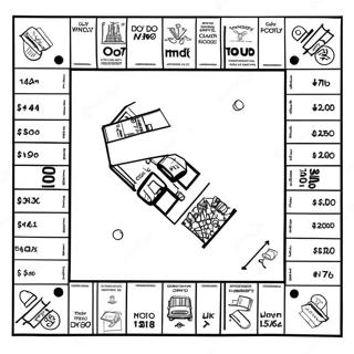 Pagina Da Colorare Del Tabellone Del Gioco Monopoly 32761-17087