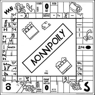 Pagina Da Colorare Del Tabellone Del Gioco Monopoly 32761-17088