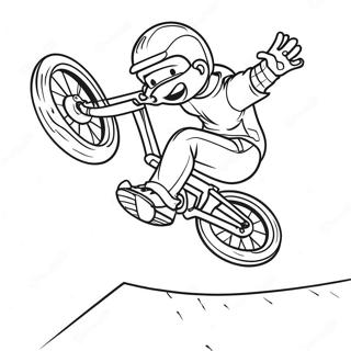 Pagina Da Colorare Del Cool Bmx Stunt Rider 32932-17225