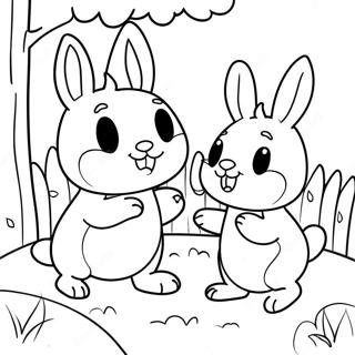 Pagina Da Colorare Di Max E Ruby Che Giocano In Giardino 33312-17525