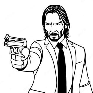 Pagina Da Colorare Di John Wick In Azione 33402-17600