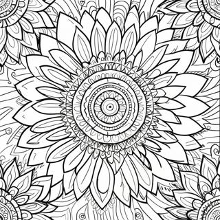 Pagina Da Colorare Mandala Di Piuma Di Tacchino Colorata 33412-17607