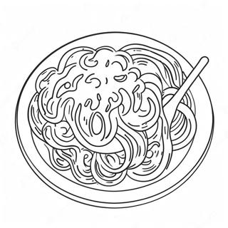 Pagina Da Colorare Degli Spaghetti Deliziosi 33512-17687