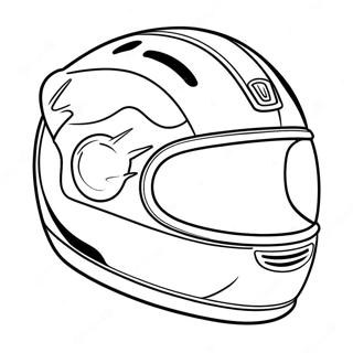 Pagina Da Colorare Del Casco Da Corsa Cool 33732-17863