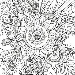 Pagina Da Colorare Mandala Boho Gitano 33741-17866