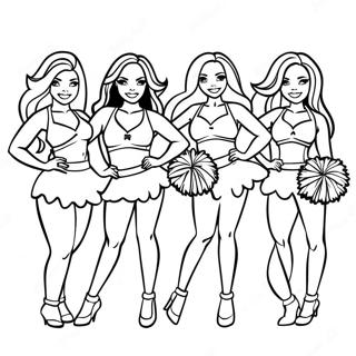 Pagina Da Colorare Delle Cheerleader Dei Tennessee Titans 34013-18074