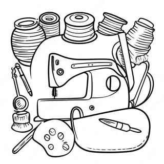 Pagina Da Colorare Di Accessori Da Cucito Carini 34103 28348