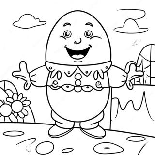 Pagina Da Colorare Di Humpty Dumpty Colorato 34113-18155