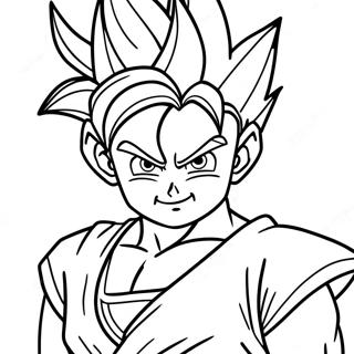 Pagina Da Colorare Di Goten In Forma Di Super Saiyan 34283-28491