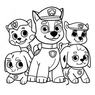 Pagina Da Colorare Personaggi Paw Patrol Di Halloween Spaventosi 3430-2789