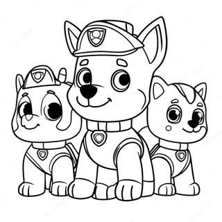 Pagina Da Colorare Personaggi Paw Patrol Di Halloween Spaventosi 3430-2791