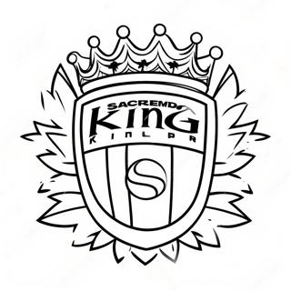 Pagina Da Colorare Del Logo Dei Sacramento Kings 34323-28597