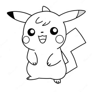 Pagina Da Colorare Di Pikachu Adorabile 34333-28529