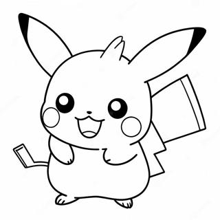 Pagina Da Colorare Di Pikachu Adorabile 34333-28605