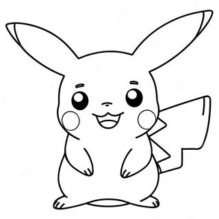 Pagina Da Colorare Di Pikachu Adorabile 34333-28607