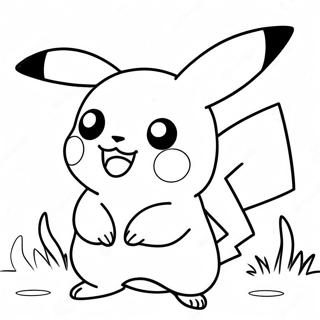 Pagina Da Colorare Di Pikachu Adorabile 34333-28608