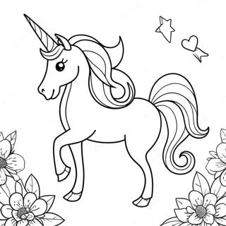 Pagina Da Colorare Fantasia Unicorno 34843-29002