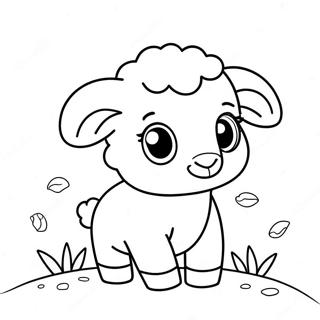 Pagina Da Colorare Di Un Adorabile Agnello 3500-2845