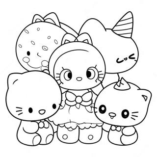 Pagina Da Colorare Di Hello Kitty E Amici Carini 35164-29265