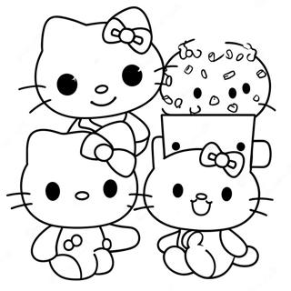 Pagina Da Colorare Di Hello Kitty E Amici Carini 35164-29266